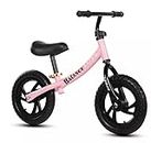 FRAXIER ® The Balance Learning Bicycle, Bike for Kids, Ages 1.5 to 6 Years (White)(12.00 inches, 14.6Wx33.5Lx27.6H inches, Unisex)