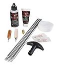 Thompson Center T17 Black Powder Cleaning Kit with Collapsible Cleaning Rod, T17 Natural Lube, Bore Cleaner Solvent, Breech Plug Grease, 50 Cal Jag, and Cleaning Patches for Muzzleloader Maintenance