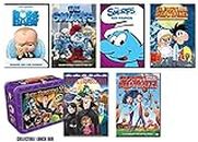 6-Kids Movies Collection: Boss Baby/ The Smurfs/ Smurfs & Friends/ Hotel Transylvania/ Cloudy With a Chance of Meatballs/ Swallow-een Falls Spooktacular + "FREE LUNCH BOX