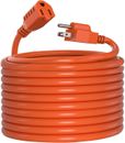 Cable de extensión naranja - 16/3 SJTW resistente ideal para jardín y electrodomésticos principales