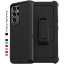 For Galaxy S21 Ultra S20+ Plus 5G Case Shockproof Series Fits Defender Belt Clip