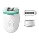 Philips BRE245/00 Corded Compact Epilator (2 in 1 - shaver and epilator) for gentle hair removal at home