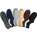 TROSSKART Cotton Socks For Men And Women No Show Terry Loafer Socks With Anti Slip - Pack Of 6 Free Size
