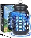 Bug Zapper Electric Fly Trap, Mosquito Zapper 4200V Fly Repellent, Mosquito Killer Indoor Bug Trap, Insect Mosquitoes Trap Lamp, Outdoor Bug & Mosquito Zapper Waterproof for Garden & Camp