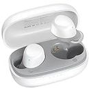 TOZO A1 Mini Auriculares Inalámbricos Bluetooth 5.3, Cascos Inalambricos Bluetooth HD Micrófono, Reproducción 32H, (Compatible para Orejas pequeñas) Blanco