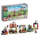 LEGO Disney 100 Celebration Train Building Toy 43212 Imaginative Play, Fun Birthday Gift for Preschool Kids Ages 4+, 6 Disney Minifigures: Moana, Woody, Peter Pan, Tinker Bell, Mickey & Minnie Mouse