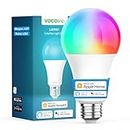 VOCOlinc Glühbirne Smart Lampe E27 2 Pack, Kompatibel mit Homekit/Alexa/Google Home, Wlan LED Light Bulb 8.8W 806LM, 2200K-7000K, Sprach- und APP-Steuerung, Kein Hub Benötigt (1 Pack)
