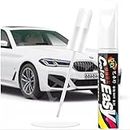 BELLOX Car Scratch Remover Touch Up Paint Pen for Cars(White), Automotive Car Paint Pen, 2 IN 1 Car Paint Scratch Repair for Deep Scratches, Special-Purpose White Car Paint Universal Color