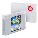 EVORETRO Protector Compatible for Video Game Protectors (Clear Plastic) - Acid-Free Case Display - Scratch Resistant Boxes for (25 N64 cart)