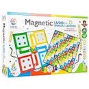 Ratna's Magnetic Snakes and Ladders with Ludo Board Game for Kids and Family Fun