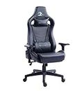 Night Hawk Ergonomic Gaming Chair for Computer Table, Office,High Back Seating Chair for Gamers PU Leather Boss Chair with Lumbar & Neck Support Pillow (Black/NHC-203/3 Year Warranty)