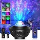 DENGBABA Galaxy Projector, Star Ocean Wave Night Light Projector with Remote Control Timer Music USB Bluetooth Speaker Starry Sky Colour Changing LED Lamp for Baby Kids Ceiling Decor Bedroom