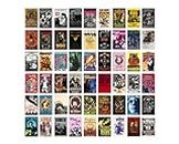 Posters Inc Pack of 54 Rock Band Wall Collage Kit Posters - 4 x 6 Inches Posters Wall Art For Bedroom, Office, Living room, Dorm room for Wall Decoration