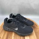 Nike Revolution 6 Next Nature Zapatos para Correr Hombres 9.5 Triple Negro Con Cordones Parte Superior Baja