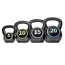Yaheetech Kettlebell Sets 4 Piece Strength Training KettleBells Weight Set 5lb, 10lb, 15lb, 20lb Kettle Bell for Women & Men for Full Body Workout & Exercise Fitness