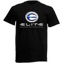 Greg Elite Archery Slogan Bow Logo Symbol Men's Black Tshirt Black Black L