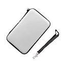 New for New 3DS XL LL Carry Case Storage Bag Silver Color, for Nintendo New3DS 3DSXL 3DSLL DSI NDSI XL Handheld Console, Impact Resistance Protective EVA Hard Carrying Pouch with Hand Strap