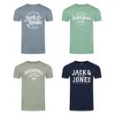 Jack & Jones JJLINO T-Shirt 4er Pack Rundhals Shirt Regular Print Baumwolle NEU