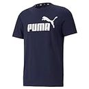 Puma Ess Logo Tee Maglietta, Blu, XXL Unisex - Adulto