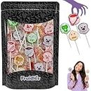 Halloween Ghost Tattoo Lollipop Suckers Candy, Great for Goody Party Bag Fillers, Individually Wrapped (Half-Pound)