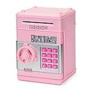 Pink Piggy Bank Cash Coin Can ATM Bank Electronic Money Bank Money Saving Box for Teen Girl Toy Age 4 8 10 12 with Password Code Lock for Kids 4 7 8 9 10 11 Year Old Hot Best Gifts Idea
