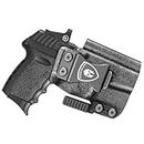 WARRIORLAND IWB Kydex Holster with Claw Attachment and Optic Cut Fit SCCY CPX-1 & CPX-2 GEN 1-2 Pistol - Not Fit GEN 3, Inside Waistband Appendix Carry SCCY Holster, Adj. Cant & Retention, Right Hand