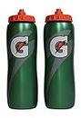 Gatorade 32 Oz Squeeze Water Sports Bottle - Pack of 2 - New Easy Grip Design