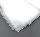 M Fabrics 1 Metre White Double Sided Fusible Interfacing Fabric Buckram Iron On DIY Cloth Apparel Sewing Accessory - 1 Metre Pack