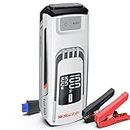 YESPER Boost Jump Starter Battery Pack 4120A 27000mAh Car Battery Charger Jumper Starter (All Gas/up to 10L Diesel) 100W Quick Charge 12V Portable Jump Box for Totally Dead Vehicle with DSLI Safe Tech