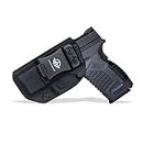 IWB Tactical KYDEX Gun Holster Pistola Softair Fondine Fits: Springfield XD-S 3.3" 9mm/.40S&W/.45ACP Single Stack Pistol Case Inside Concealed Carry Holster Guns Accessories (Black, Left Hand Draw)