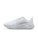 Nike Women's Downshifter 12 Road Running Shoes, White/Pure Platinum/Metallic Silver, US 7