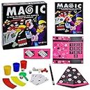 AP Kids Toys Magic 65 Tricks for Kids, Magic Tricks for Friends and Family, Magician Game, Multicolor