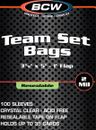 Resealable Team Set Bags - 500 Ct | Archival Quality Polypropylene | Holds 35 St