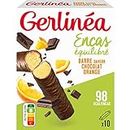 Gerlinéa - Barres saveur Chocolat Orange - Encas Equilibré et Riche en Protéines - 206080 - 10 Unité