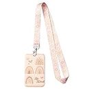 Winnwing ID Badge Holder with Lanyard Cute Boho Rainbow Be Kind Name Tag ID Card Case with Strap Lanyard Clip Clasp Back to School Supplies for Women Girls Students Teachers Nurse Doctor Office Worker