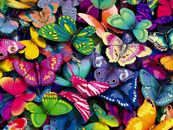 Butterfly Pattern Background 3D Wall Sticker Poster Decal Mural BedRoom Z277