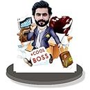 Amour Store | Personalized Caricature | Cool Boss man | (9 inch * 5 inch , Multicolor , Wooden Print)