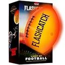 Light Up Football - Glow in the Dark Foot Ball - NO 6 - Outdoor Sports Birthday Gifts for Boys 8-15+ Year Old - Kids, Teenage Youth Gift Ideas Activity - Cool Boy Toys Stuff Ages 8 9 10 11 12 13 14 15