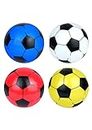 HiFEN® Pack of 4 Kids 20cm PVC Football Inflatable Lightweight Adjustable Assorted Colours Soccer Balls For Indoor Outdoor Play Toddler Toys Party Bags Fillers