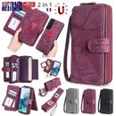 For Samsung S24+ S23 S22 S21/0 FE Ultra Note Removable Case Leather Wallet Cover