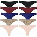 QIUNI Solid Female Thongs Silk Satin Women's Panties Sports Seamless Underwear Sexy Lingerie Girls Hot Underpants