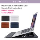 MacBook Air 13"14"16" New MacBook Pro Slim Sleeve Leather Laptop Bag Stand Case
