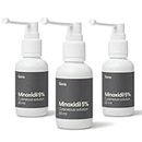 Sons Minoxidil 5% Lösung zur äußeren Anwendung, Haarwuchs & Verdichtung, Bei Haarausfall & lichtem Haar bei Männern, Reaktiviert verkleinerte Follikel, Präziser Pumpspender - 3 Monate Tropfen