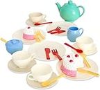 Casdon Tea Set | Colourful Toy Tea Party Set for Children Aged 3+ | Includes 36 Pieces for The Best Tea Parties Around!