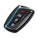 LadyCent Car Key Shell Remote Control Parts Case Car Accessories, para Hyundai Genesis Santa Fe Equus Azera