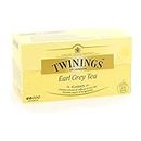 Twinings, Earl Grey Tea, Miscela di Tè Neri Selezionati con Aroma al Bergamotto, Gusto Morbido e Bilanciato, Infusi e Tisane, 25 Unità (Confezione da 1)