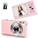 Digital Camera, FHD 4K Autofocus Vlogging Camera 48MP Digital Point and Shoot Camera with 16X Zoom 32GB Memory Card YouTube Portable Compact Small Camera for Teens Adult Beginner Kids