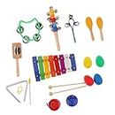 ELECTROPRIME Kids Children 10 PCS Musical Instruments & Percussion Toy Rhythm Band Set