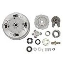 ATV Clutch, Fast Heat Dissipation 17 Teeth Reliable Semi Automatic Clutch Replacement for Buyang for 50cc 110cc 125cc 135cc ATV Dirt Bike Go Karts