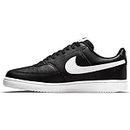 Nike Men's Court Vision Low Better Basketball Shoe, Black/White, 9.5 US